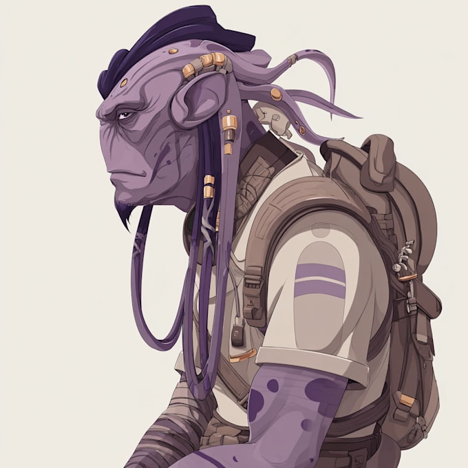create sci fi and dragons illustrations
