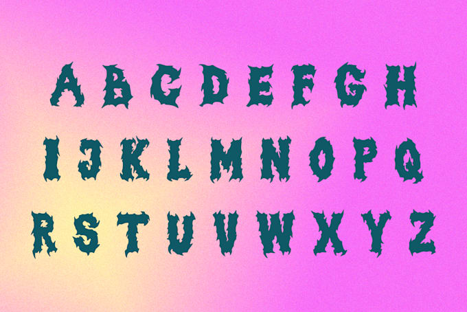 create custom unique and elegant font design