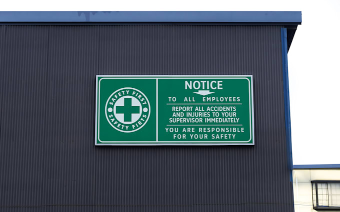 deliver professional safety sign design in 3 hours