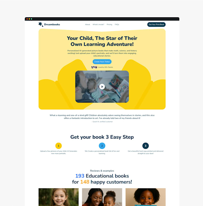design and build awesome website or landing page