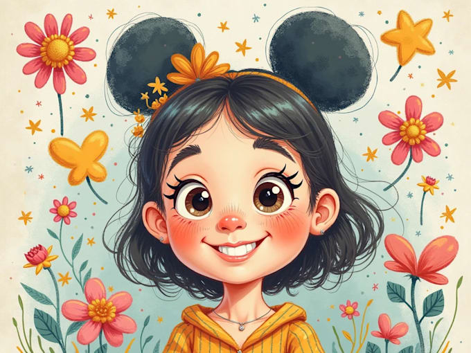 draw you in disney sketch style