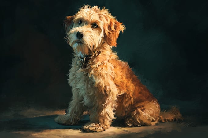 create a custom disney pet portrait