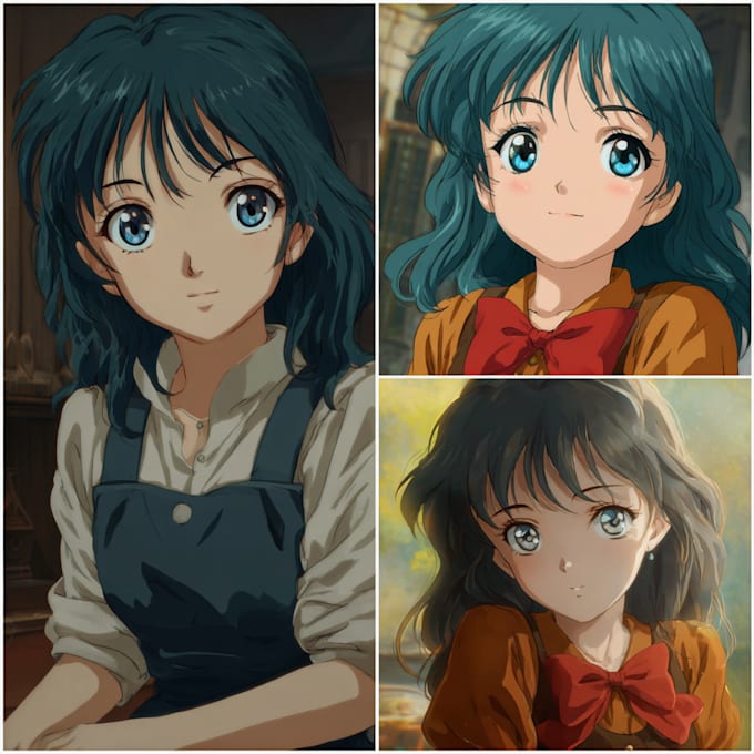 do anime moe style from cartoon