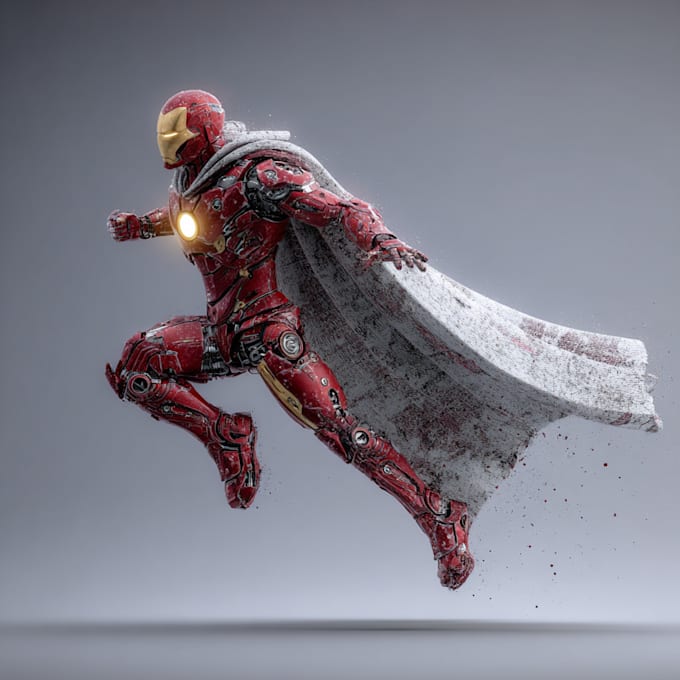 create concept art superhero character design for comics