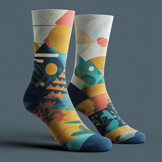 create beautiful socks design