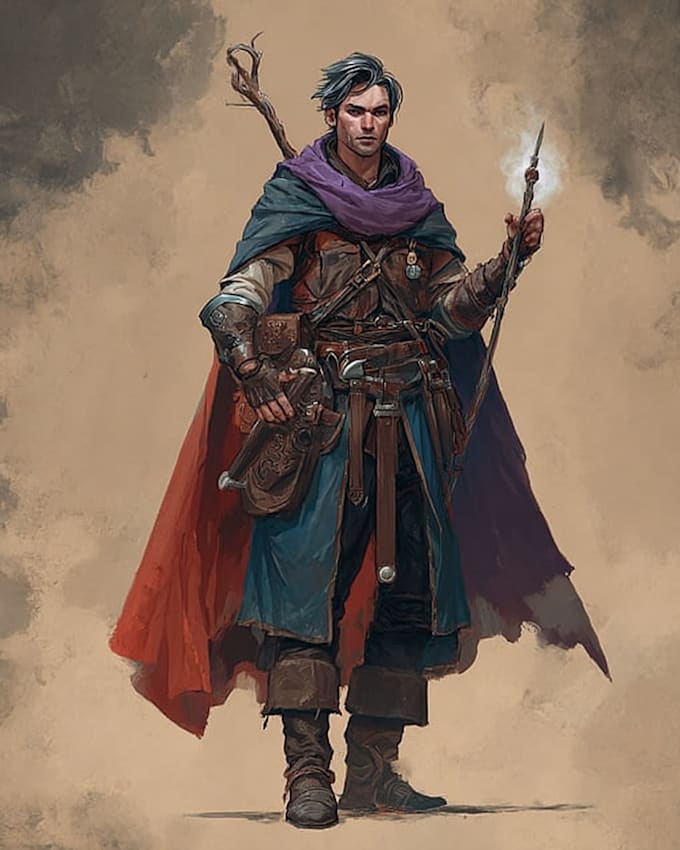 make a d and d character commissions, illustration
