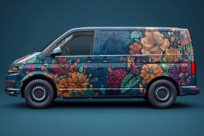 Create stunning custom vehicle wrap design by Katygustafson | Fiverr