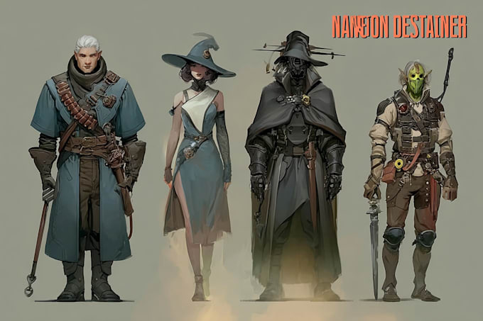 draw your dnd character illustrations or concept art