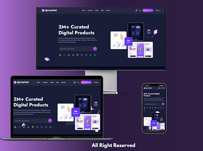 develop a responsive business website or custom web application