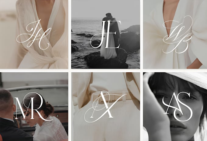 design amazing monogram logo with initials letter