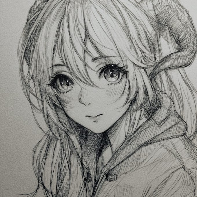 draw sketch anime art commission, oc, fanart