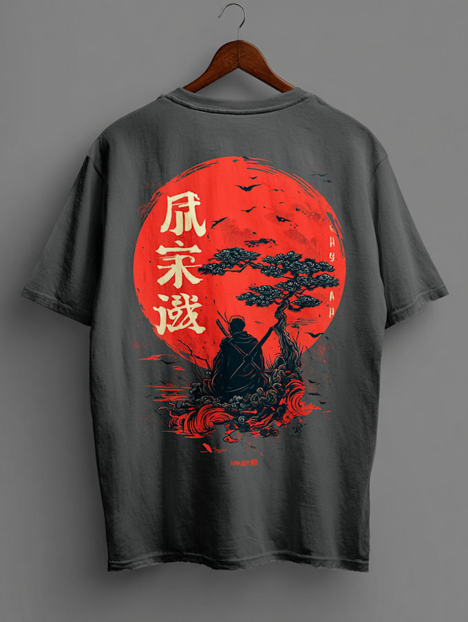 make a japanese t shirt design