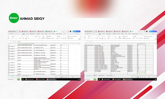 collect and organize data through internet research