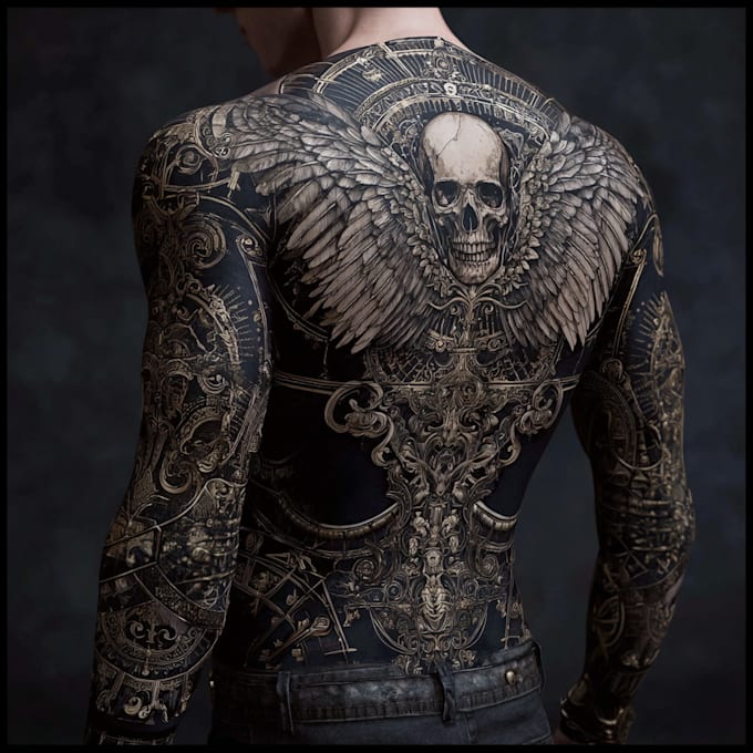 draw a realistic tattoo design