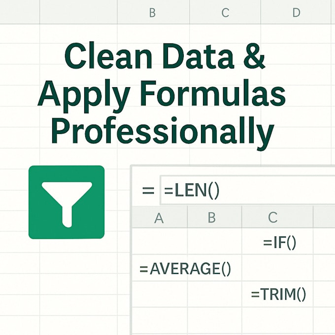 do excel data entry, vlookup, hlookup, and formula support