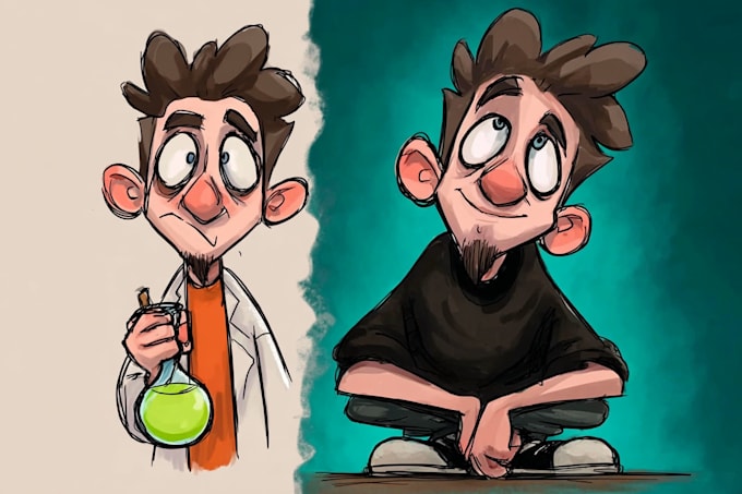 design a 2d cartoon character