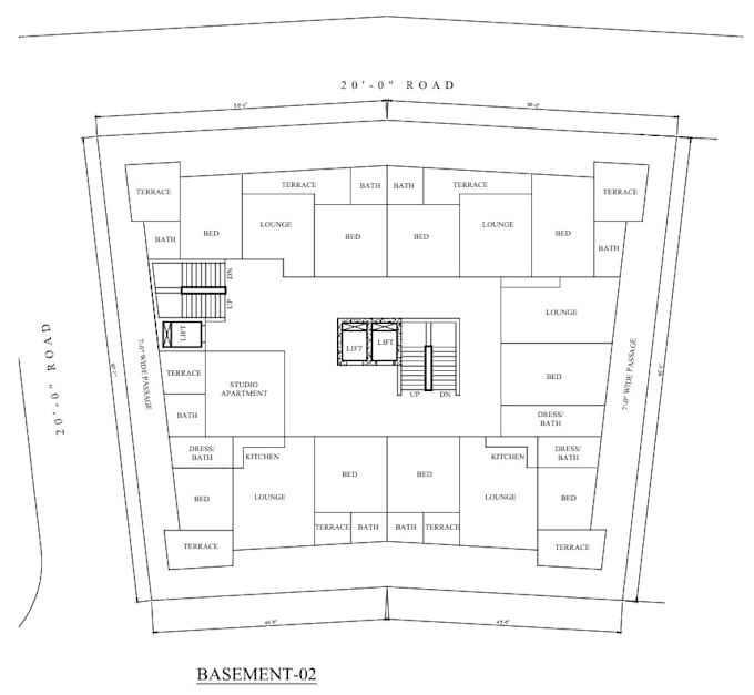 redraw 2d floor plan for real estate agent