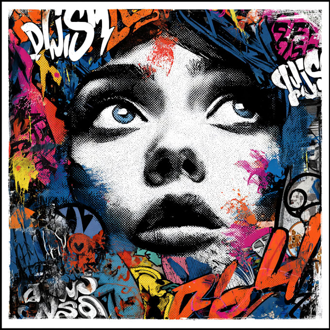 create pop art portrait in unique style