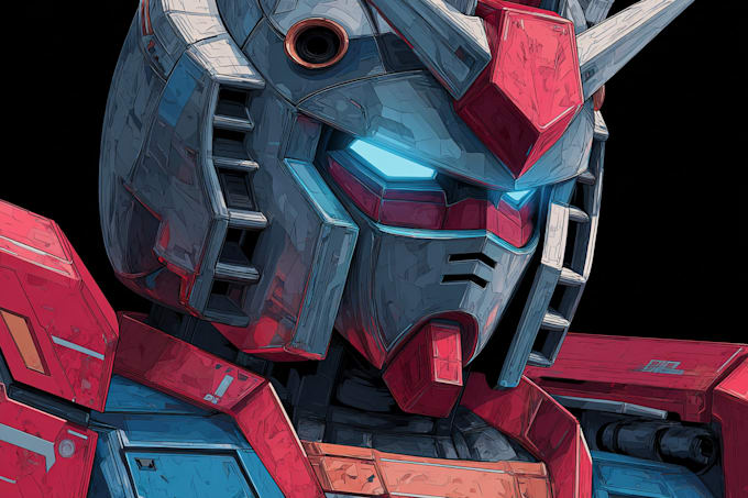 draw gundam, transformer, robot, armor, and mecha, concept