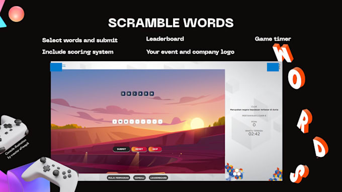 create custom interactive HTML game for your event or business