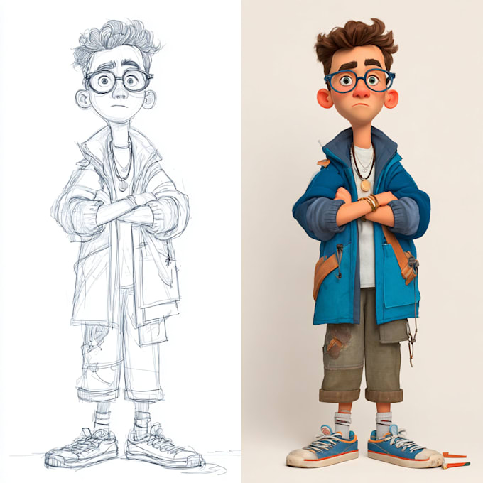 animate and loop your 2d character, art or image