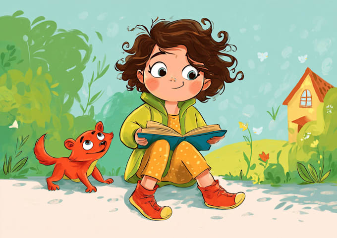 do children book illustrations and children book cover