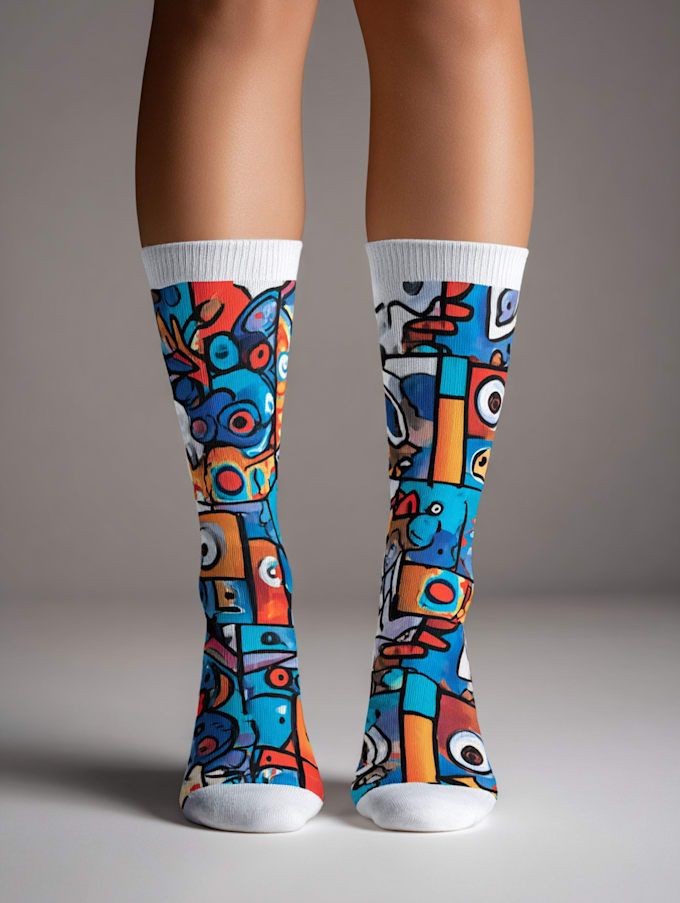 Create beautiful socks design by Randylinares | Fiverr