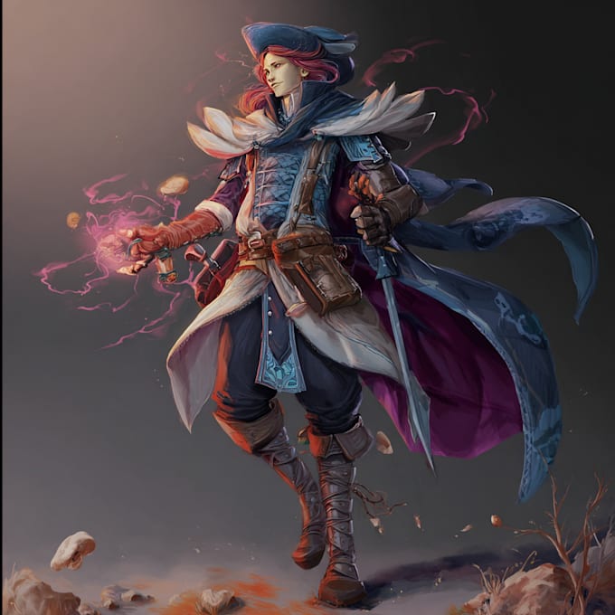 Draw dnd character art and fantasy concept illustrations by Ruehnarum ...