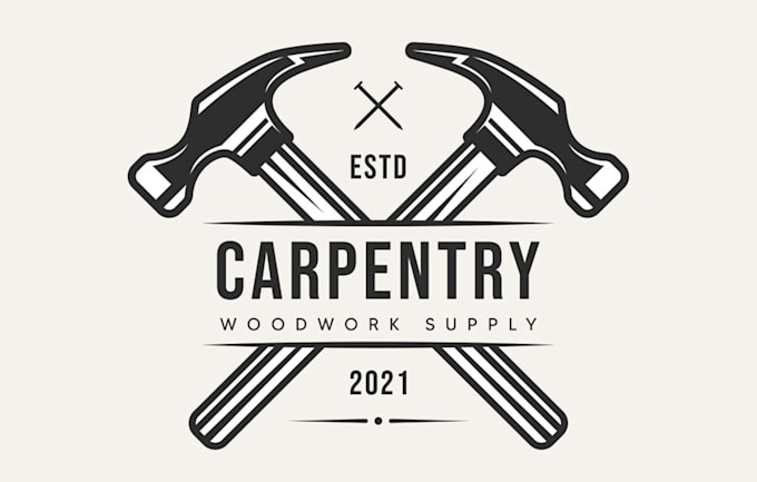 design wonderful rustic woodwork logo in my style