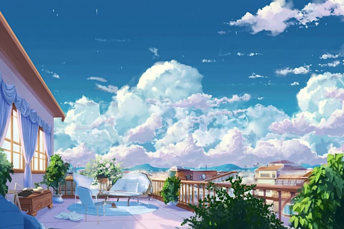 do anime background in anime style
