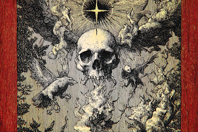 create dark art illustrations in pen and ink