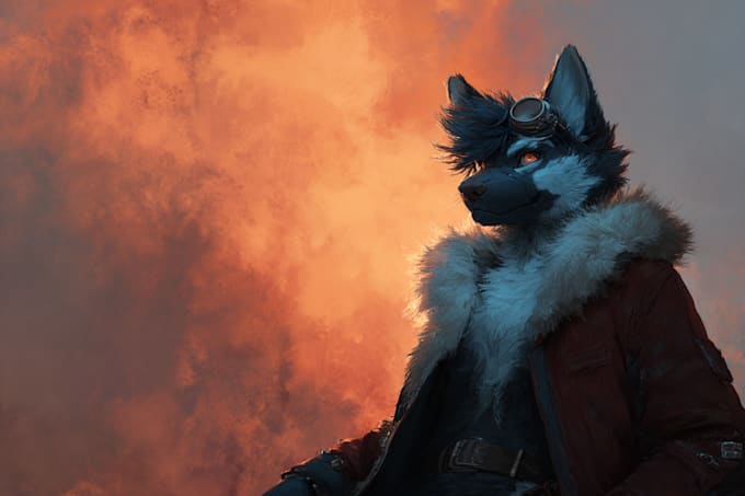 custom furry art for your characters portrait