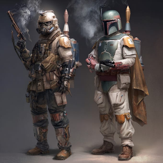 your star wars sci fi character art