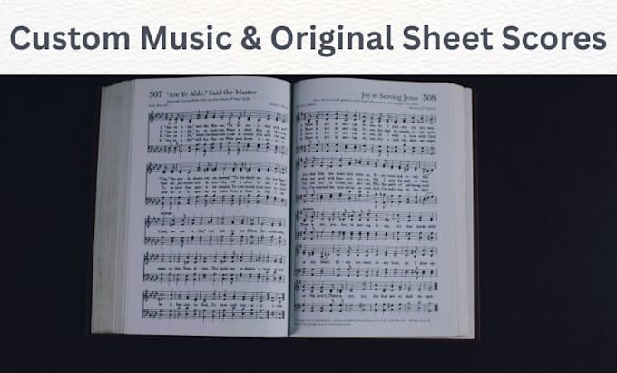 compose original sheet music or custom music score for your project