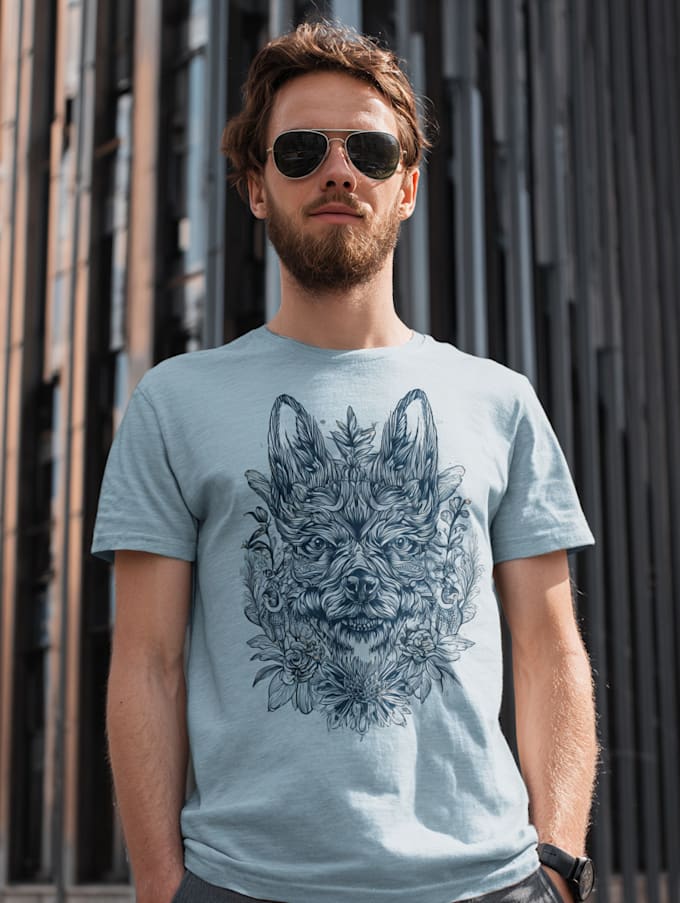 draw illustrator t shirt designs for you