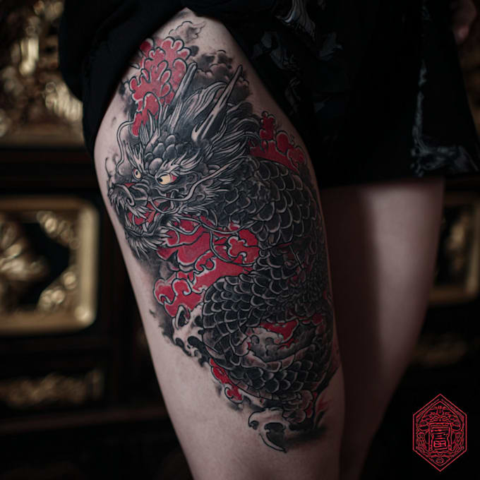 make a traditional japanese irezumi tattoo