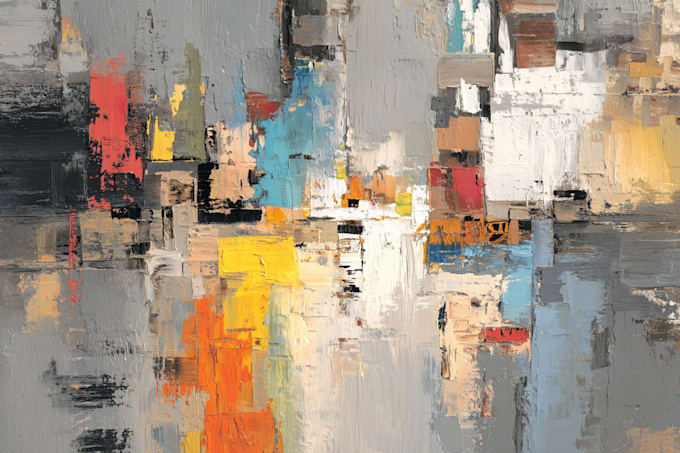 create digital oil abstract art