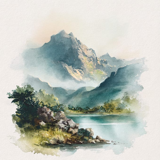 create watercolor book cover