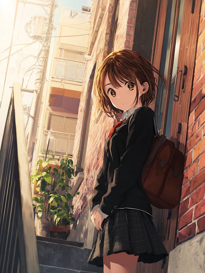 draw anime illustration, anime character vtuber