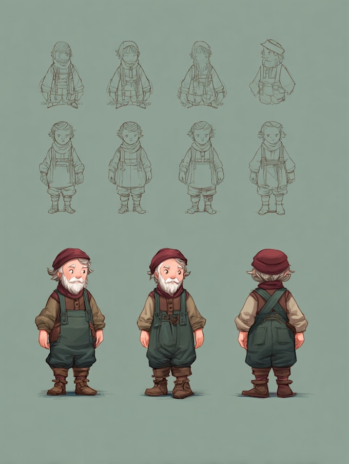 design high quality 2d game characters