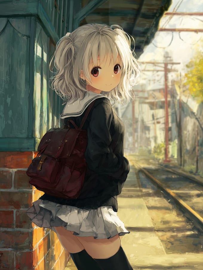 draw anime character design or reference sheet