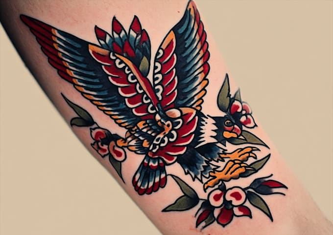 draw you a design with traditional tattoo style