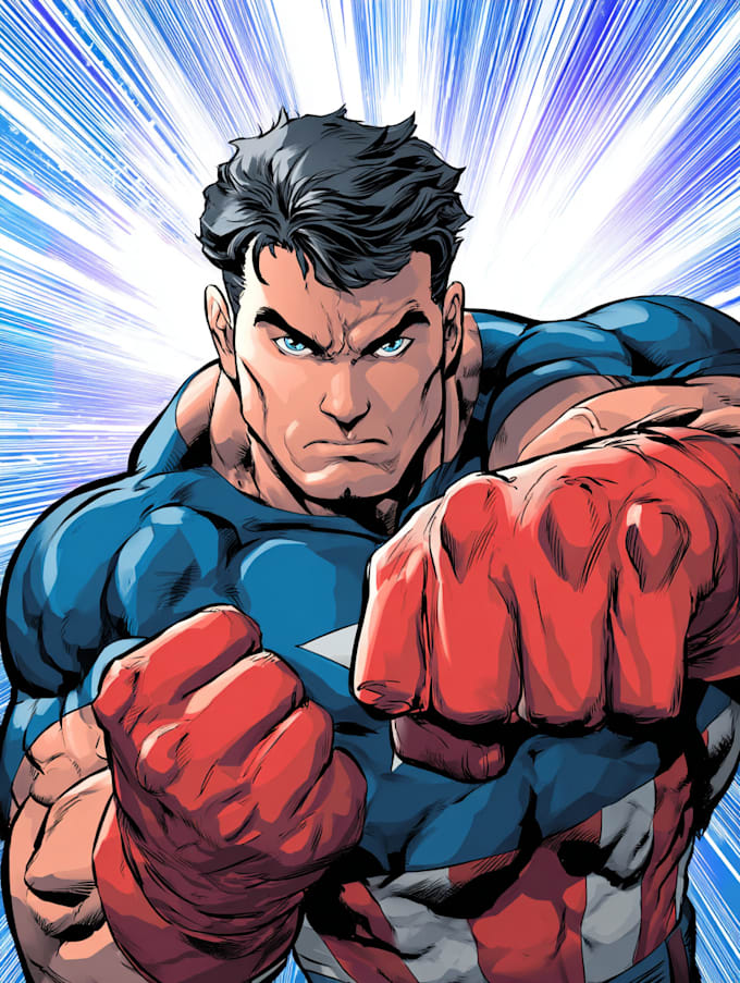 comic book illustration, cartoon character