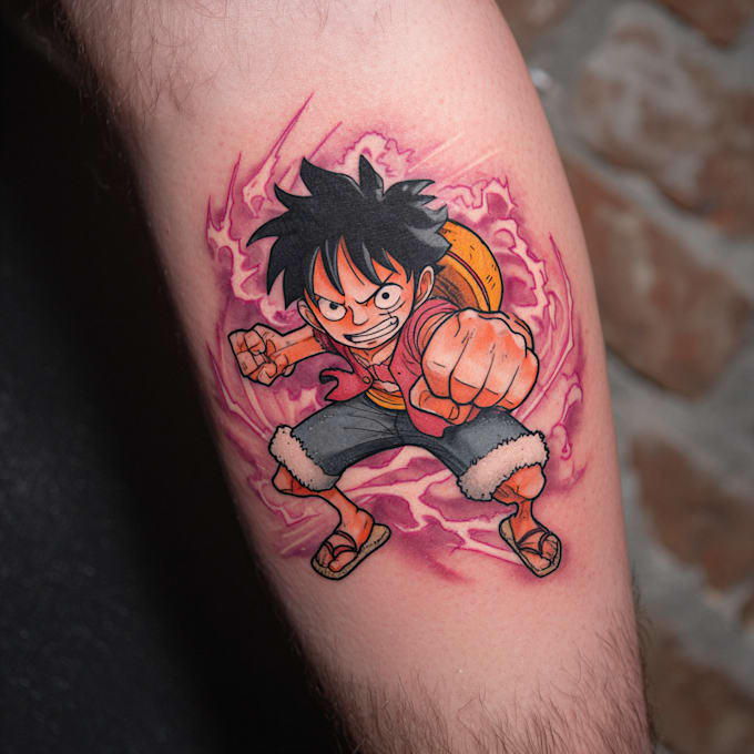 make comic cartoon anime tattoo design