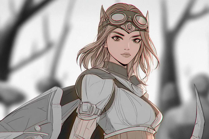 draw characters in cartoon or anime style