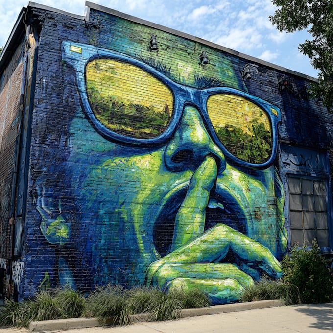 create graffiti pop art canvas designs and murals