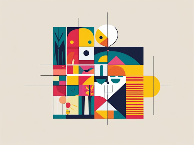 create modern and clean flat vector illustrations