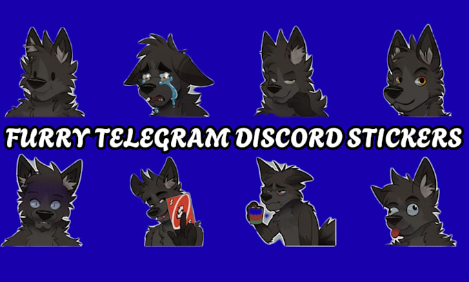 create animated telegram sticker, furry, discord, nsfw and crypto character pack