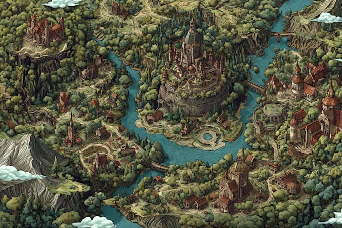 do fantasy map design