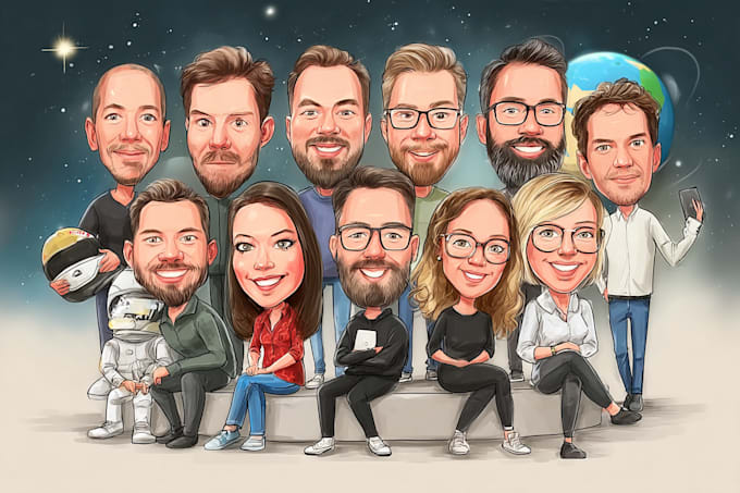 create bighead cartoon caricature from your photo